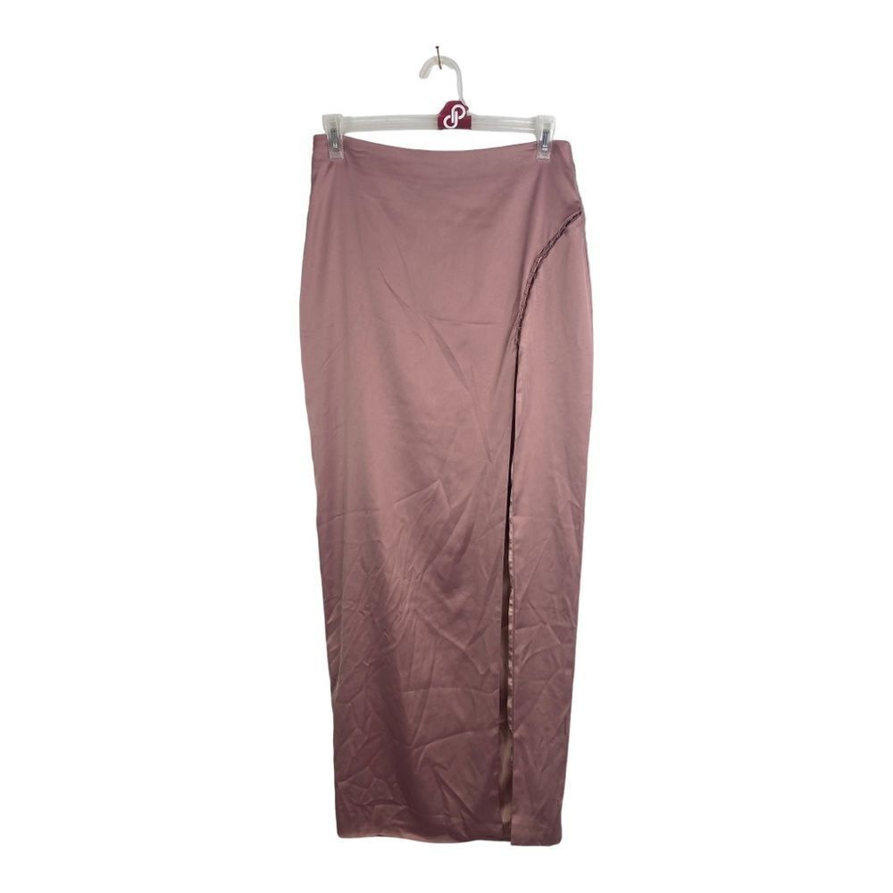 #115 NAKED WARDROBE Satin Slip Maxi Dress - Picture 5 of 11